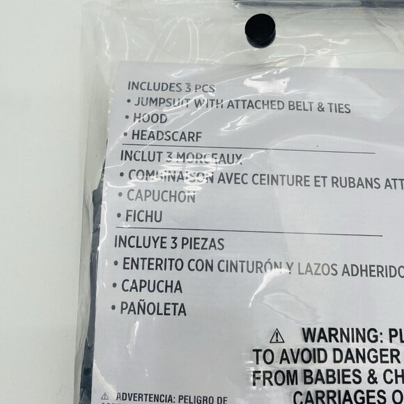 Shadow Ninja Youth Boys Size Small 4-6 Halloween Dress Up Costume in Black 465 - Picture 6 of 7